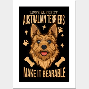 Australian Terrier Dog lover gift Posters and Art